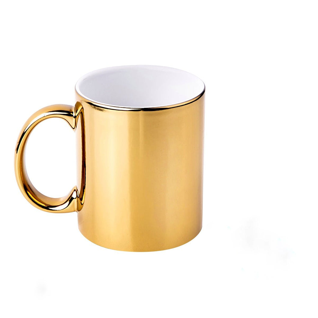 Taza Efecto Espejo (Dorado y Plateado) Personalizada - Emmalice